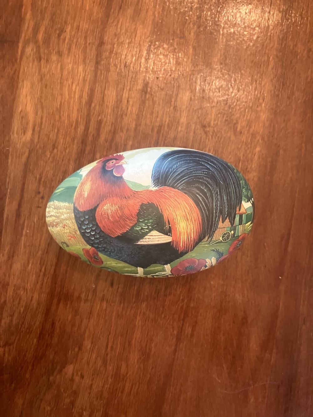 Rooster Container Decorative Egg Cottagecore